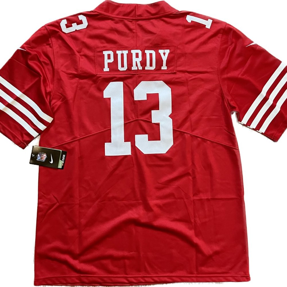 NFL Brock Purdy #13 San Francisco 49ers Jersey Red Stitched For Men Size XL
